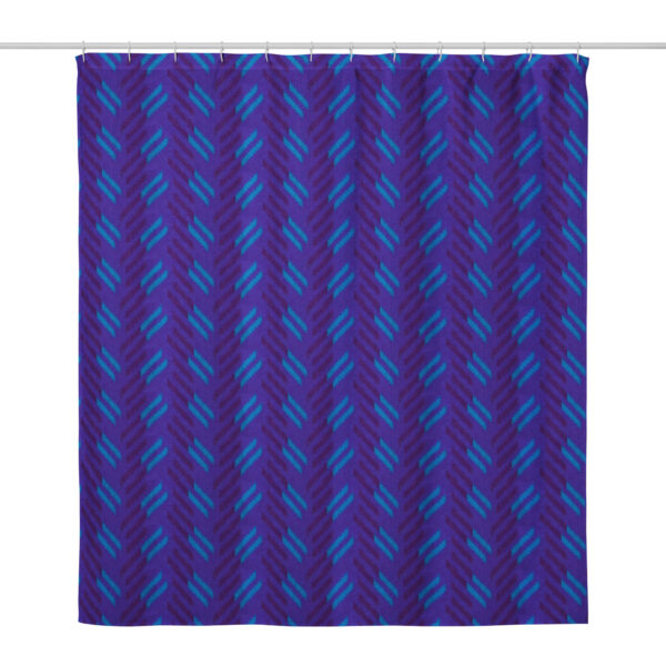 Blue Blaze Shower Curtain - Image 2