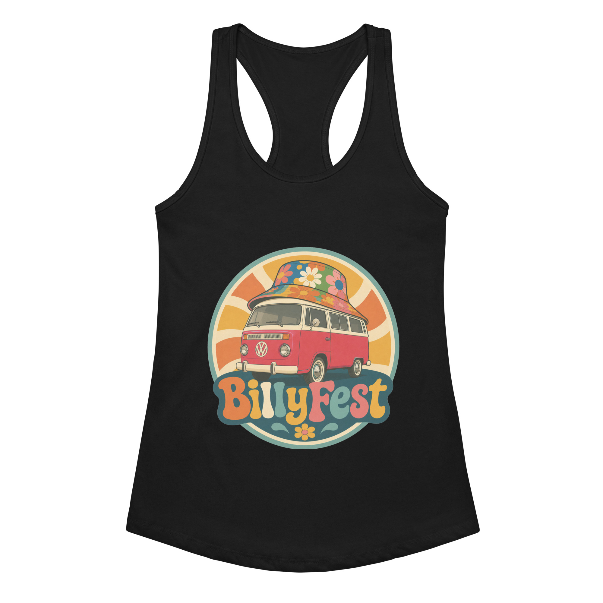 BillyFest Women’s fitted racerback tank top - Image 2