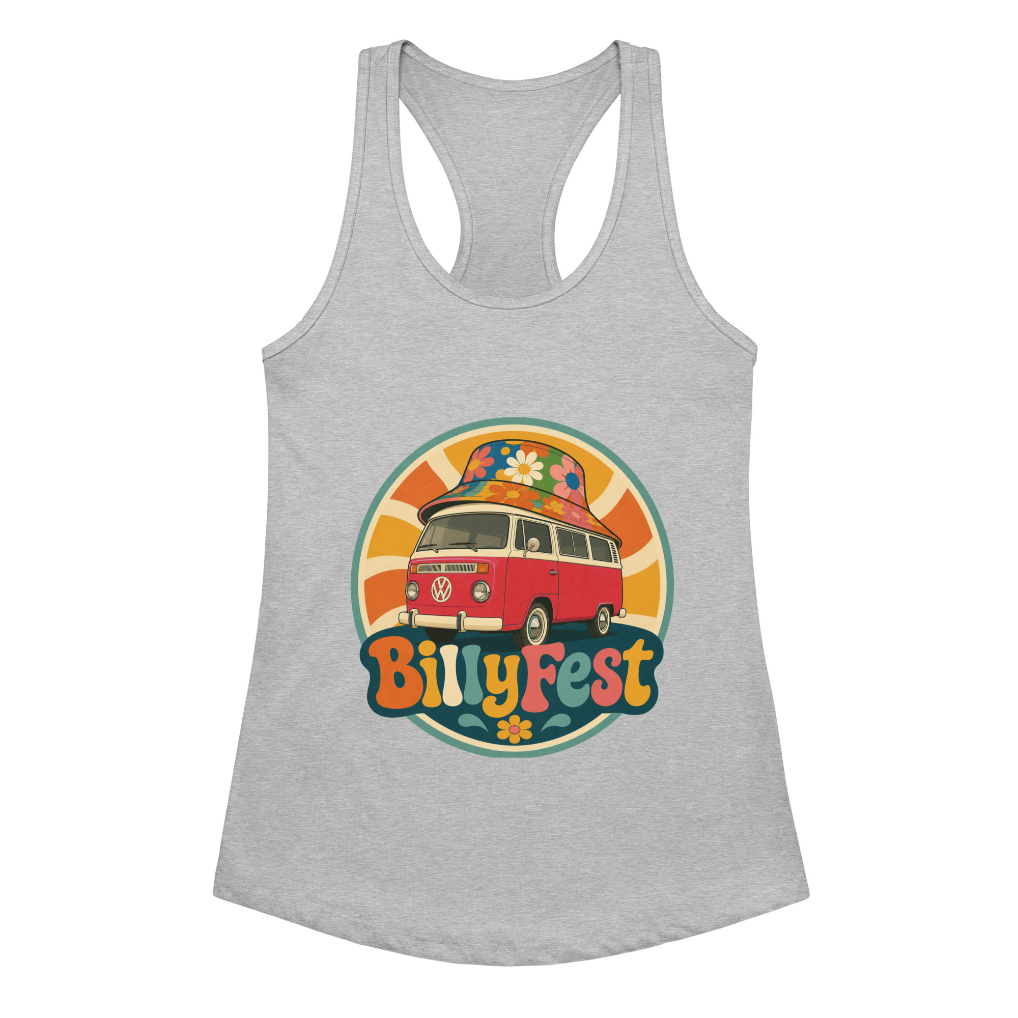 BillyFest Women’s fitted racerback tank top - Image 8