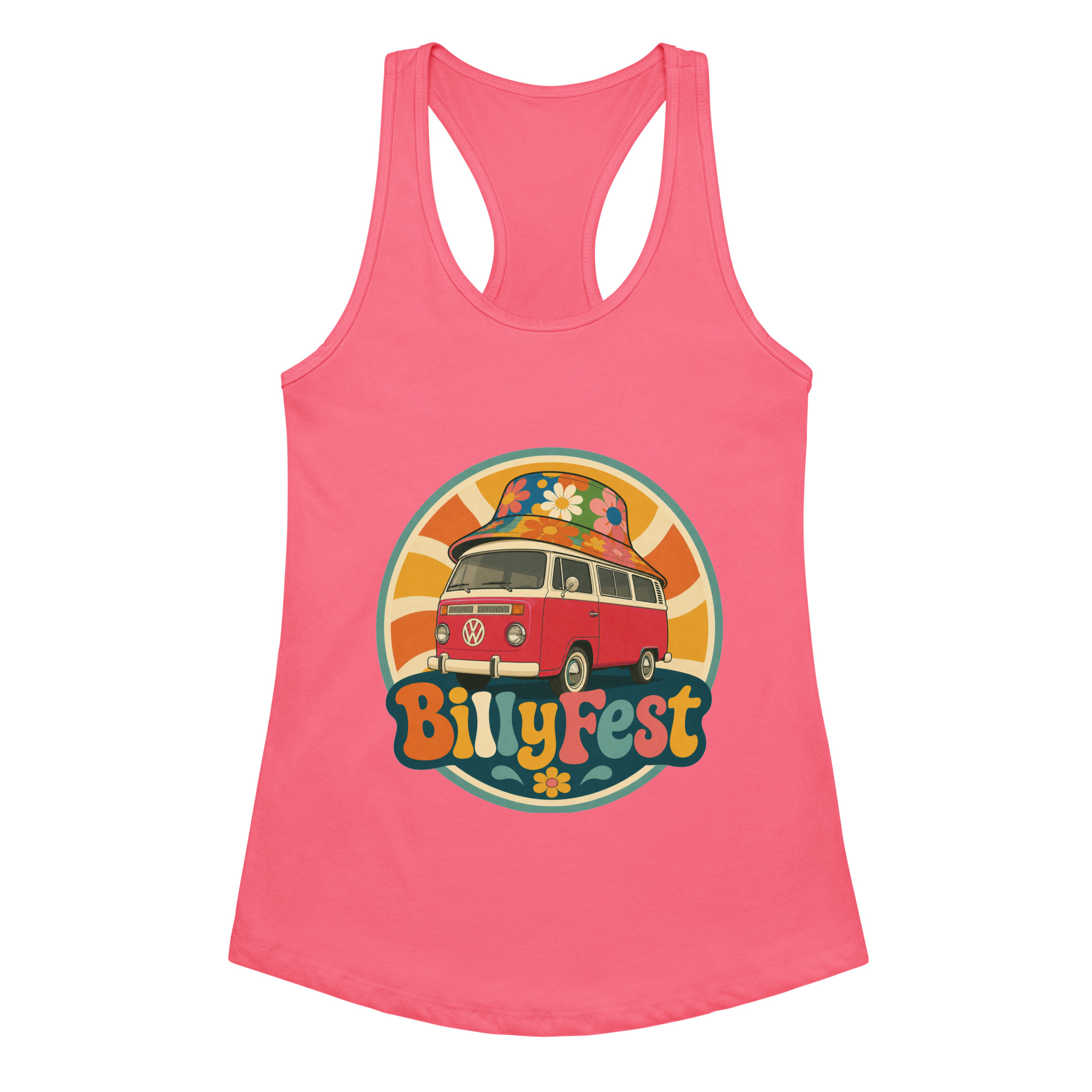 BillyFest Women’s fitted racerback tank top - Image 4