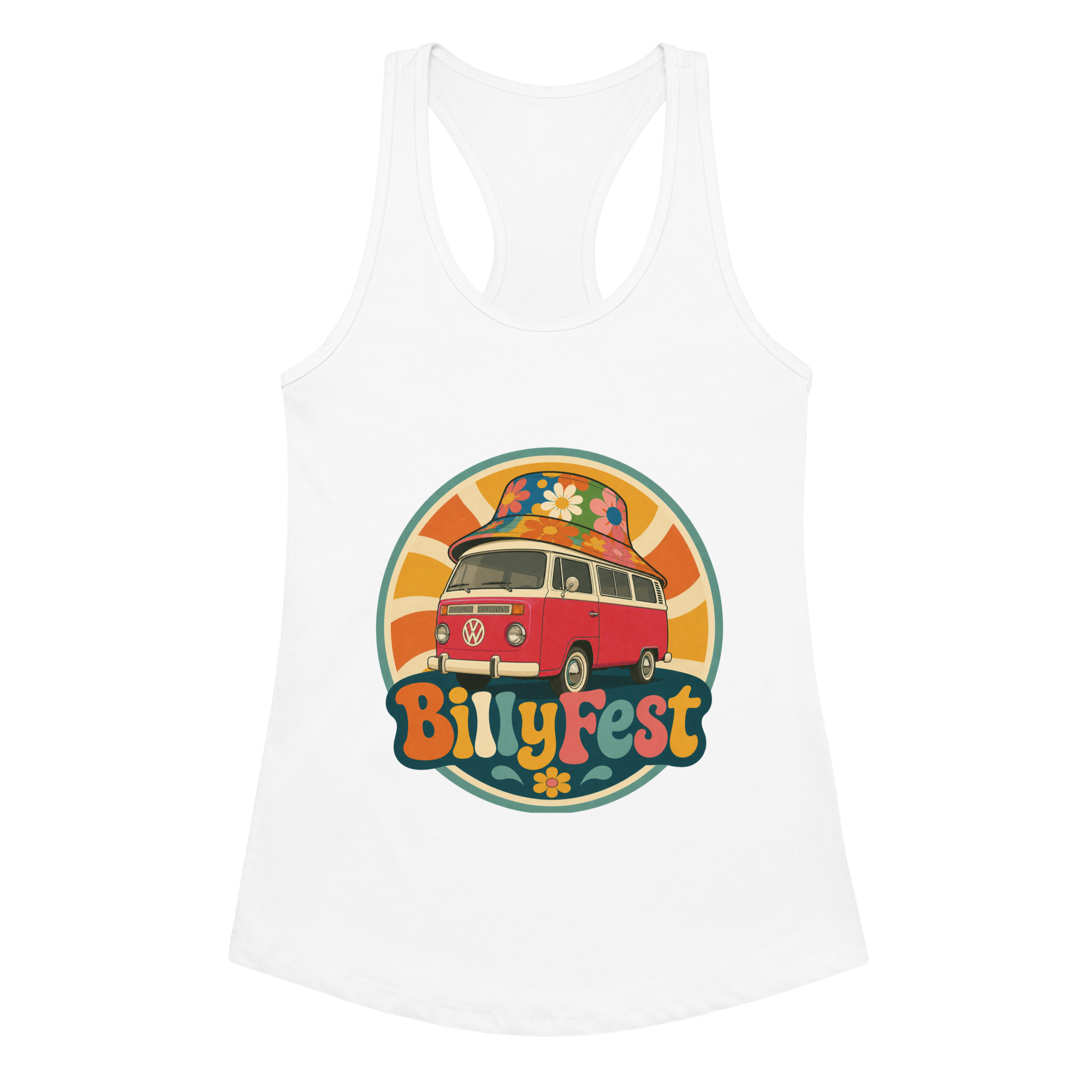 BillyFest Women’s fitted racerback tank top - Image 10